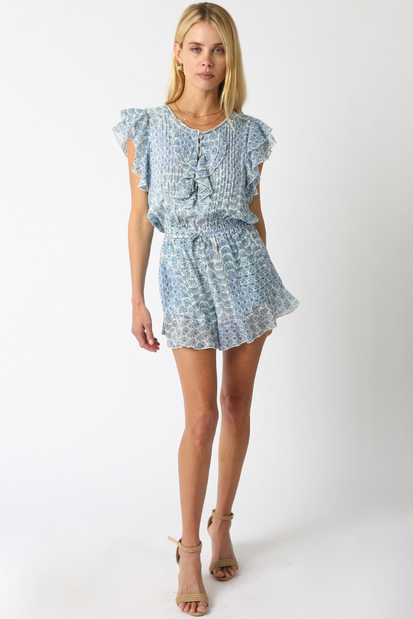 Elia Ruffled Romper