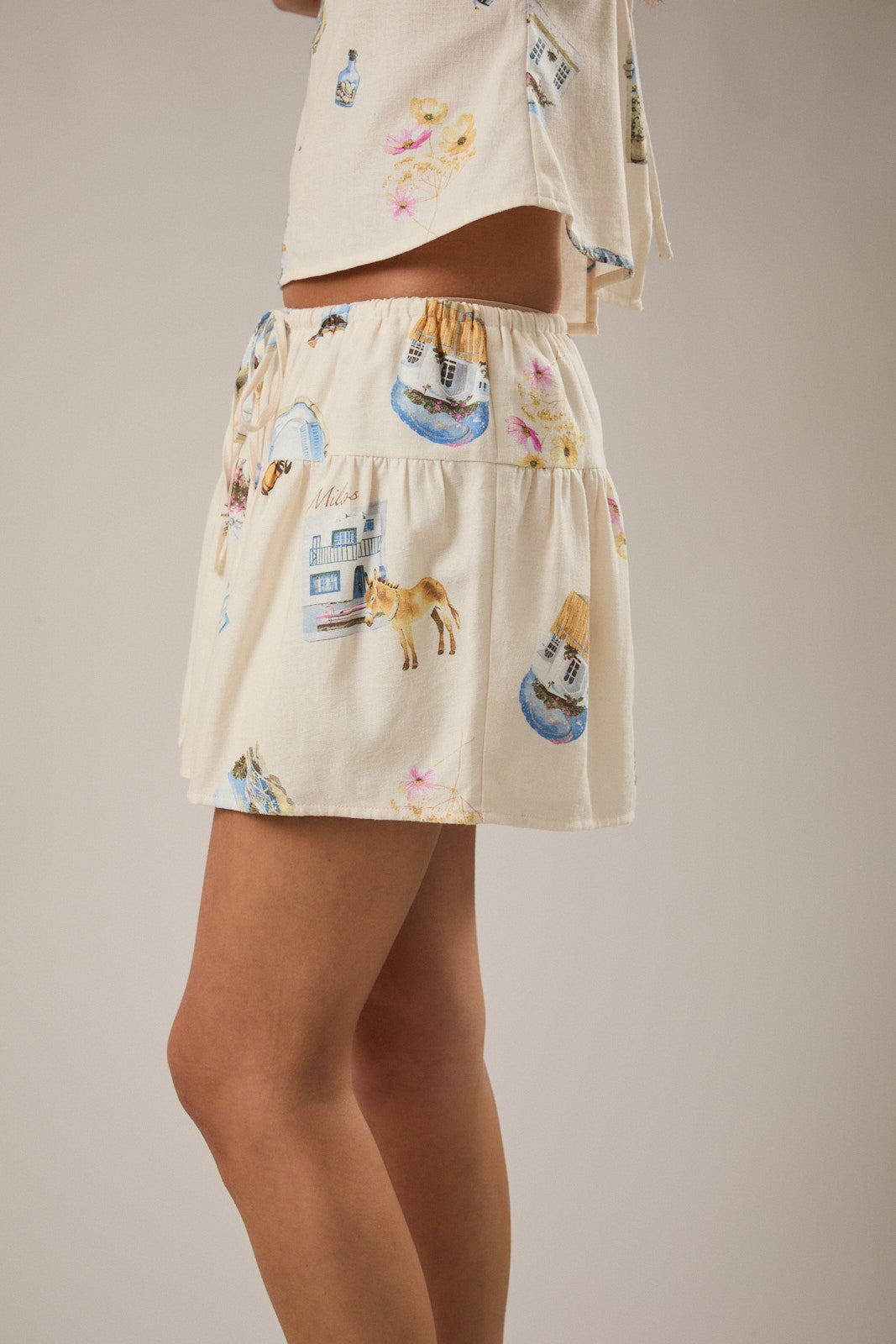Luna Cream Skirt
