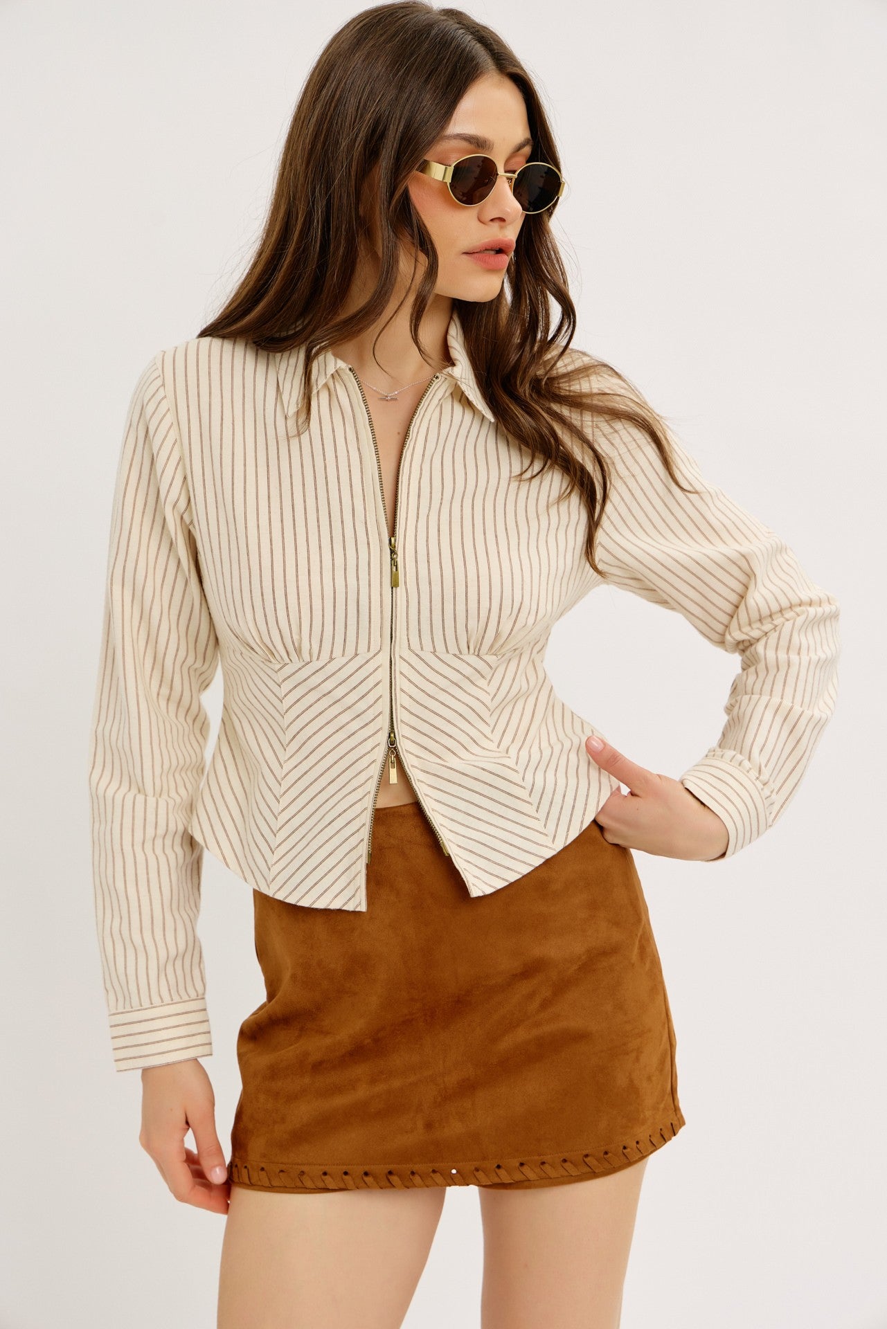 Isabella Camel Skort