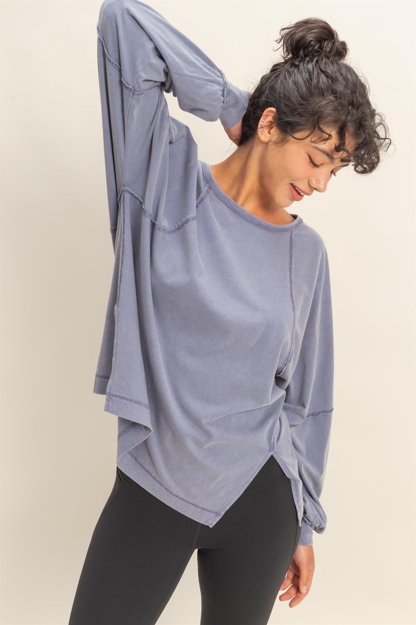Hailey Long Sleeve Indigo