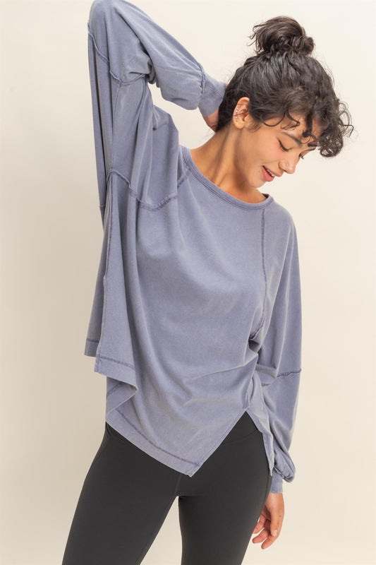 Hailey Long Sleeve Indigo