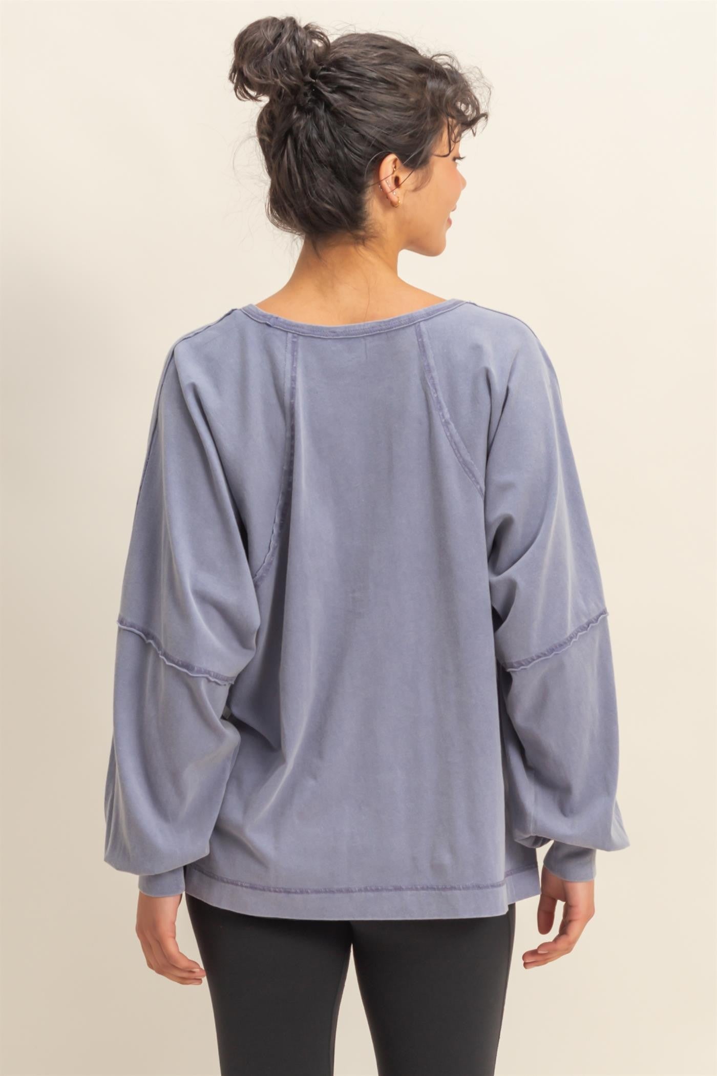Hailey Long Sleeve Indigo