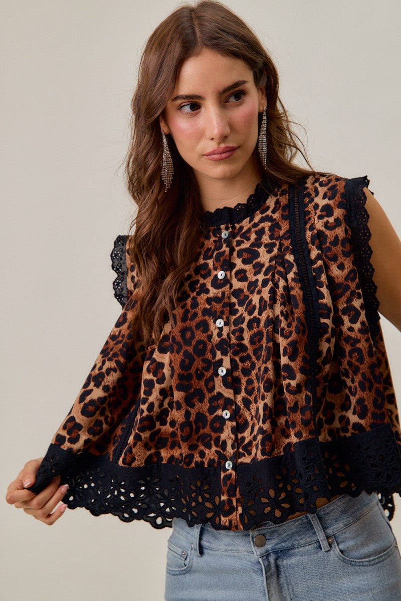 Sindy Leopard Top