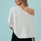 Lux White Poncho