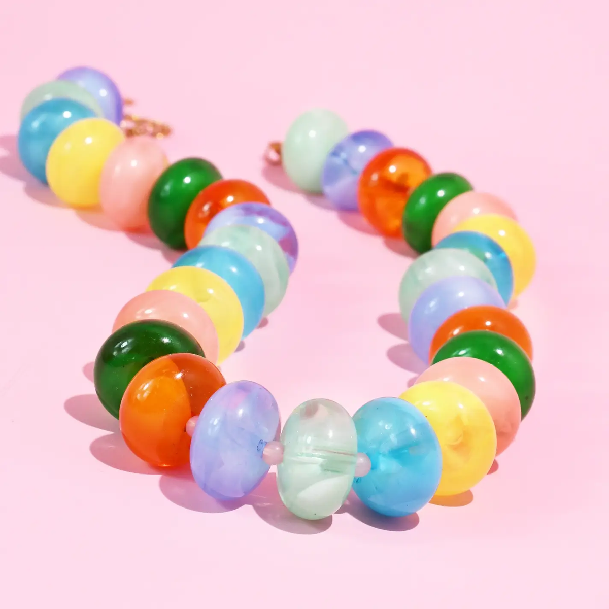 Sugar Bead Multi Summer Necklace