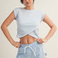 Kinsley Blue Crossover Top