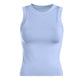 High neck banded tank