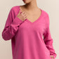 Weekender V Neck Pink