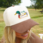 Lucky Duck - Brown Corduroy Trucker Hat