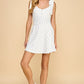 Trinity Polka Dot Dress White