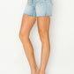 Risen High Rise Raw Cut Hem Side Slit Shorts