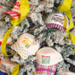 Blame It On Espresso Martinis - Maroon & Pink Stripe Trucker Hat
