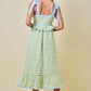 Darla Sweetheart Gingham Corset Midi Dress