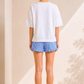 Sea Breeze Coastal Sailboat Graphic Top