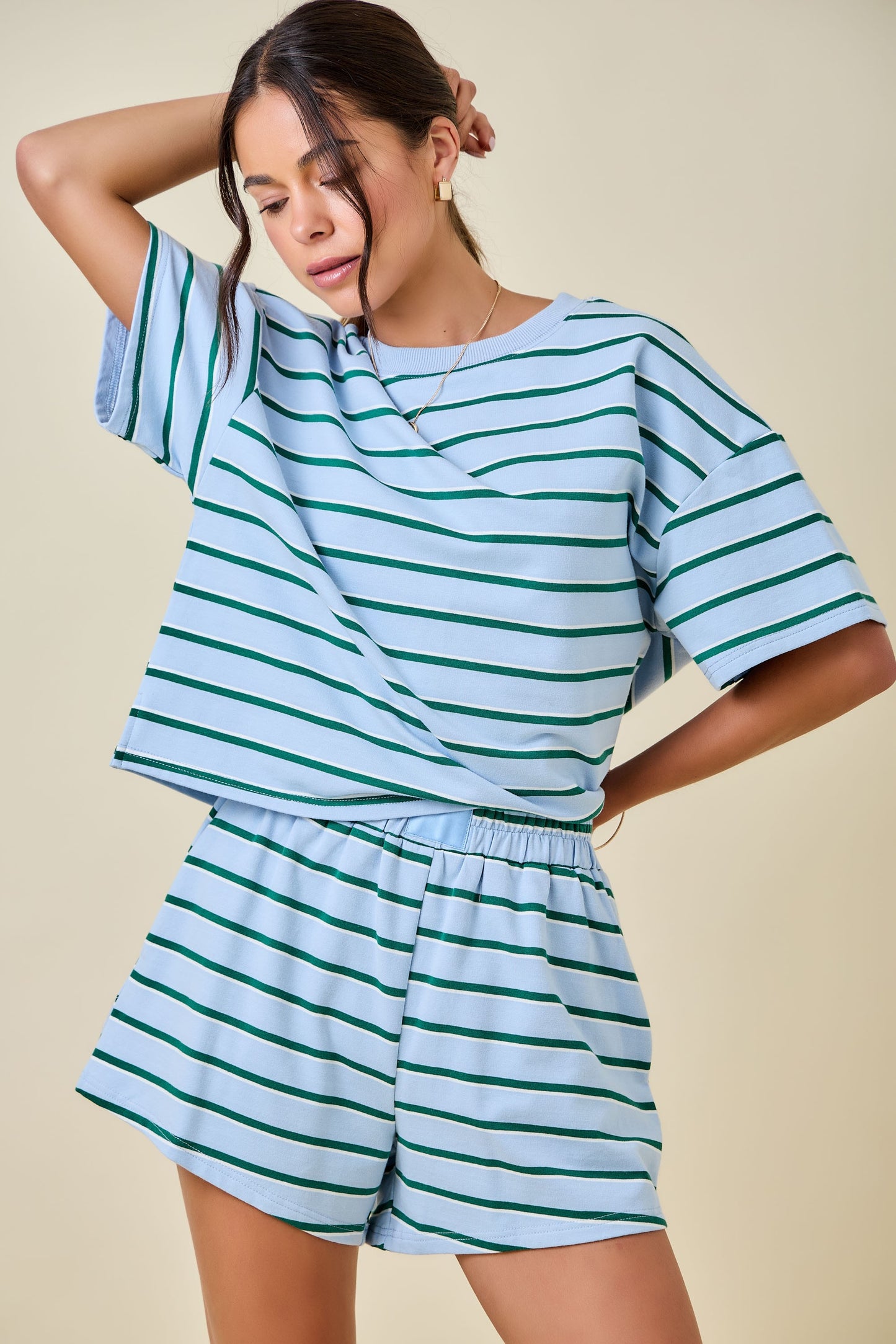 Dylan Striped Set Top Hunter