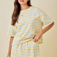 Dylan Striped Set Top Yellow