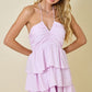 Dallas Lilac Pink Stripe Dress