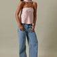 Lily Baby Pink Satin Top