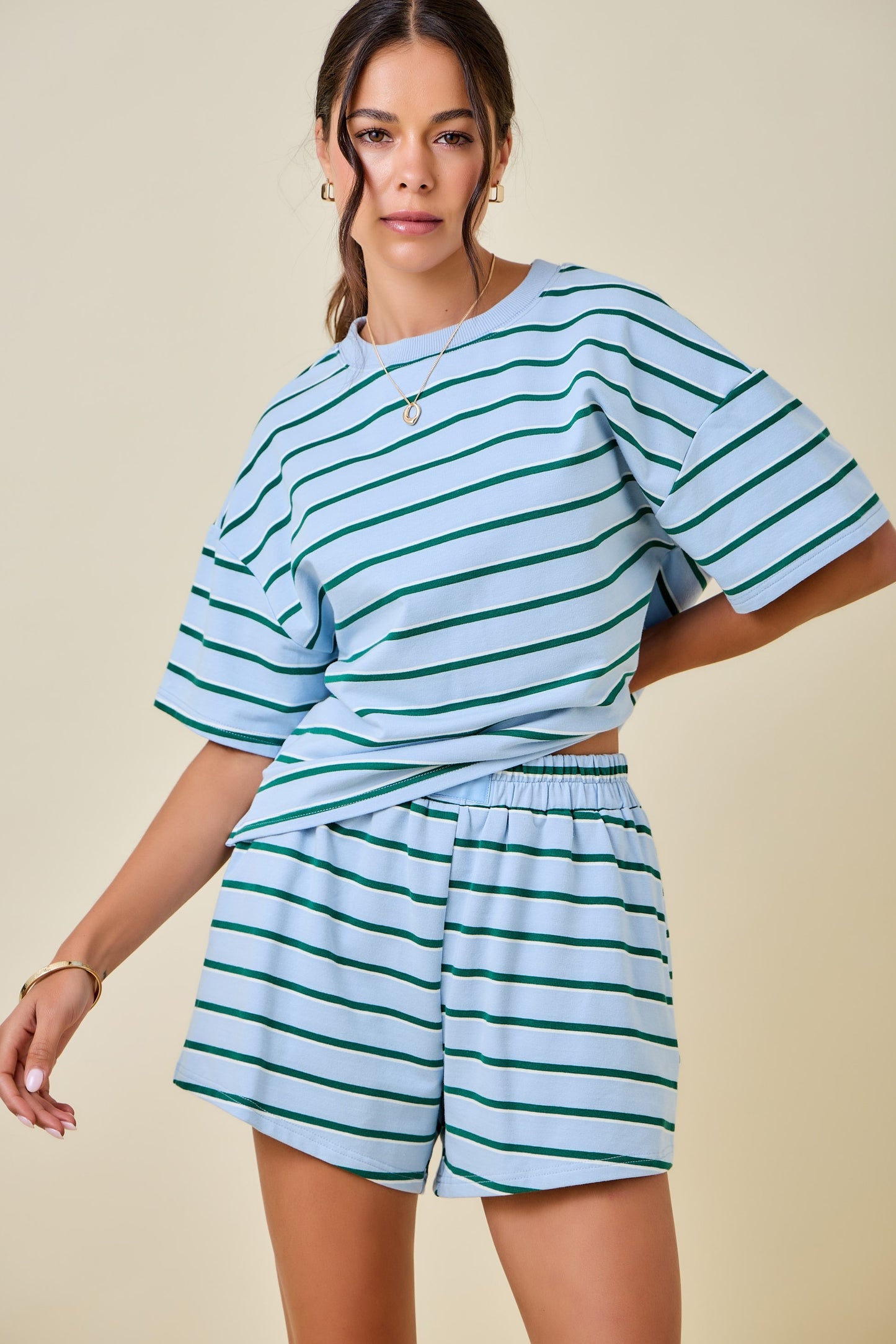 Dylan Striped Set Top Hunter