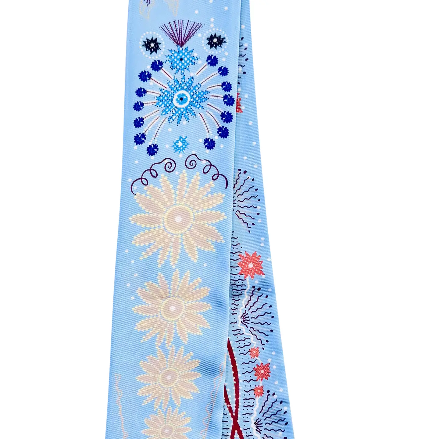 Knotted Scarf Blue Pop