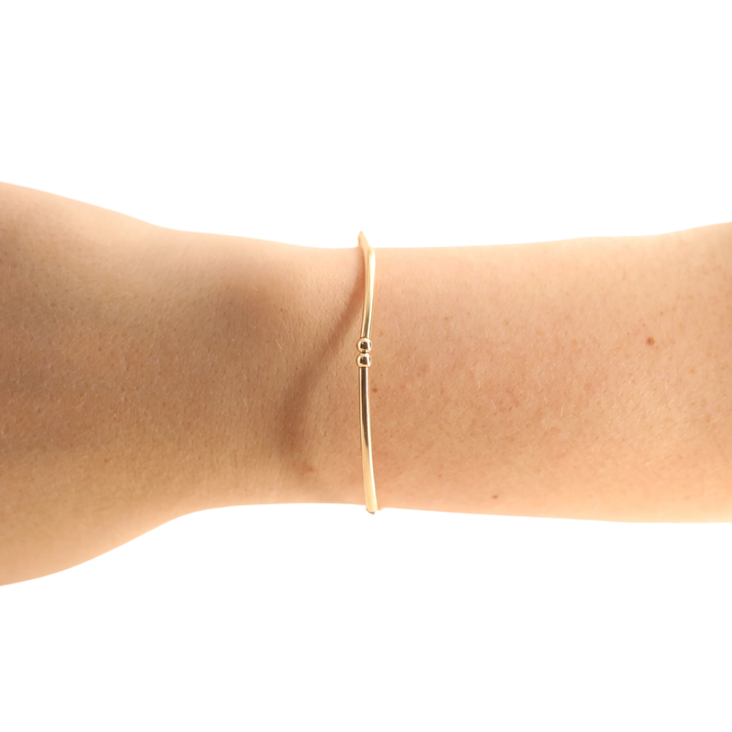 Mollie Bar Bracelet in Gold Standard 6.75 inch