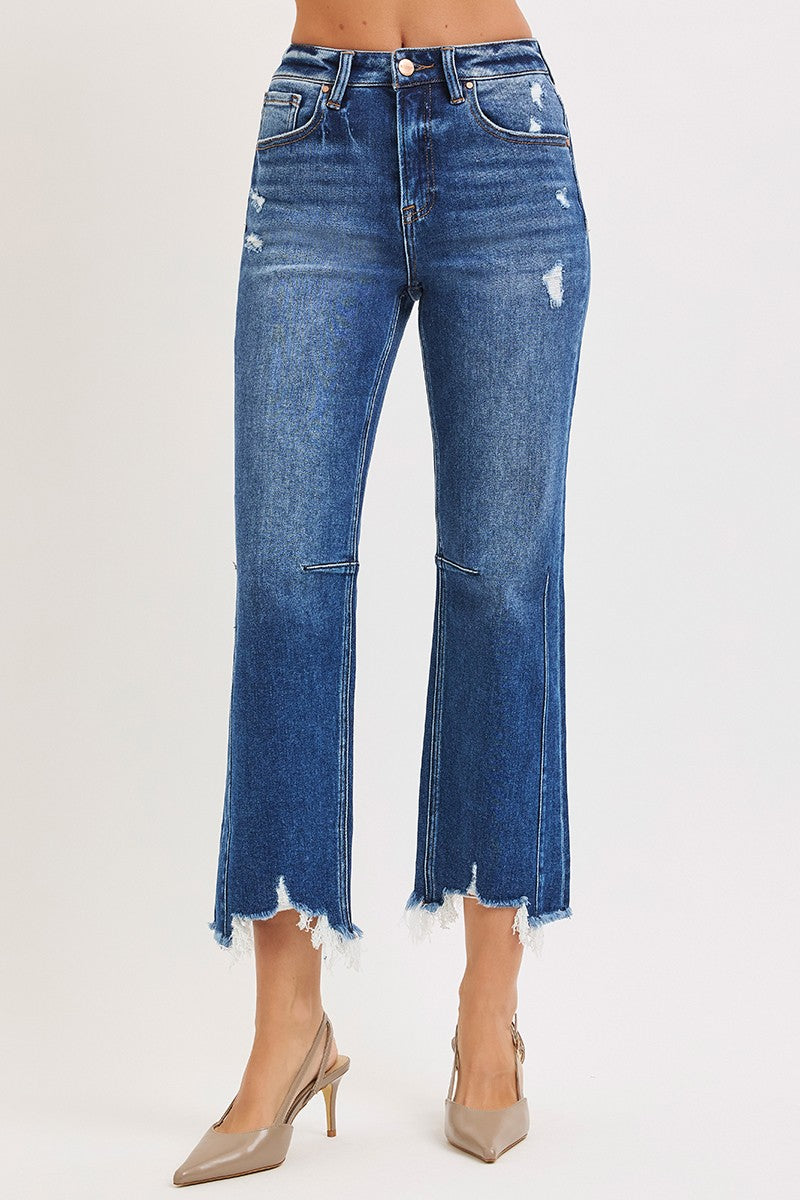 Risen Distressed Hem Jeans Size 13