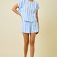 Daphne Blue Striped Set