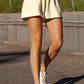 Poly Modal Piping Shorts Lemon