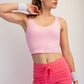 V Neck Yoga Top Sugar Pink