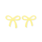 Kylie Bow Earrings Yellow