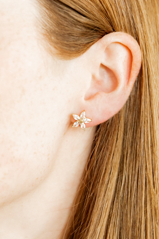 Lily FLower Screwback Earrings