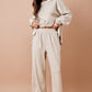 Daphne Tan Striped Pants
