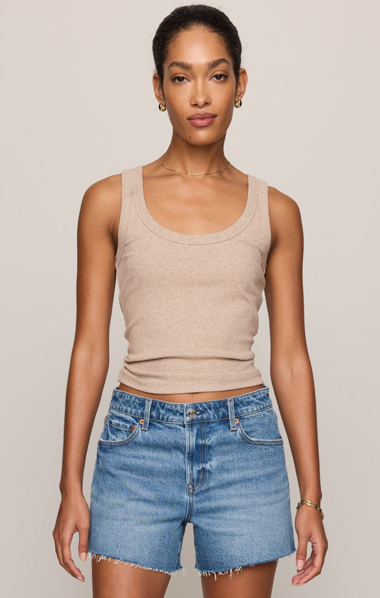 Z SUPPLY Rowe Scoop Tank Heather Ash