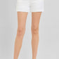 Risen White Tummy Control High Rise Embroidered Shorts