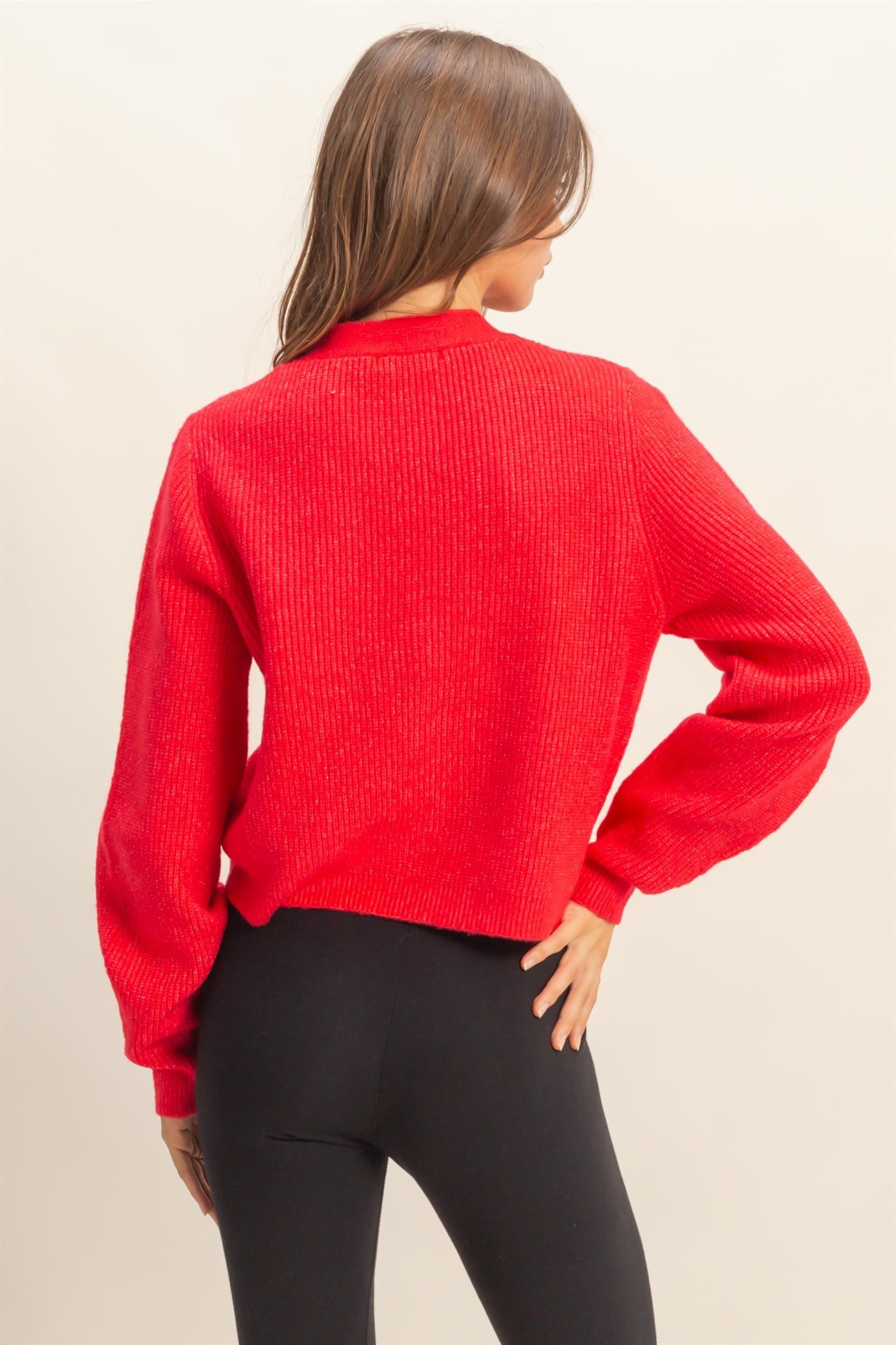 Harlow Red Cardigan