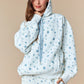 Polly Blue Floral Hoodie