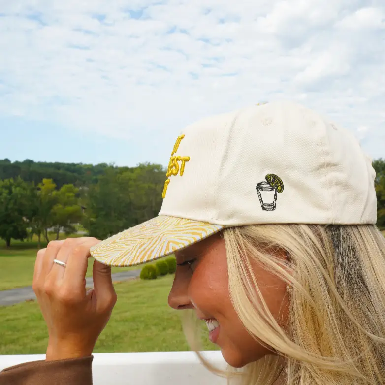 Give It Your Best Shot - Chartreuse Zebra Trucker Hat