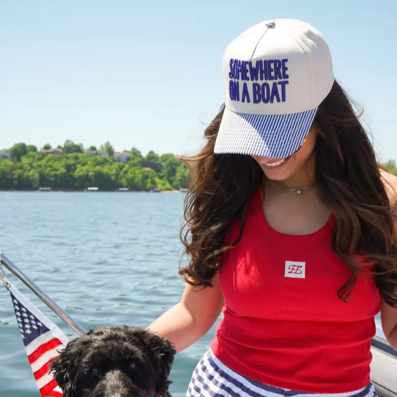 Somewhere On A Boat Hat