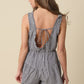 Oria Gingham Open-back Romper