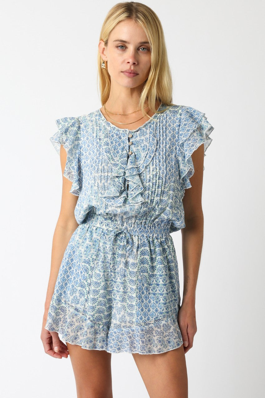Elia Ruffled Romper