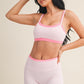 Kora Pink Layered Sports Bra