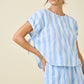 Daphne Blue Striped Set