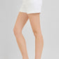 Risen White Tummy Control High Rise Embroidered Shorts