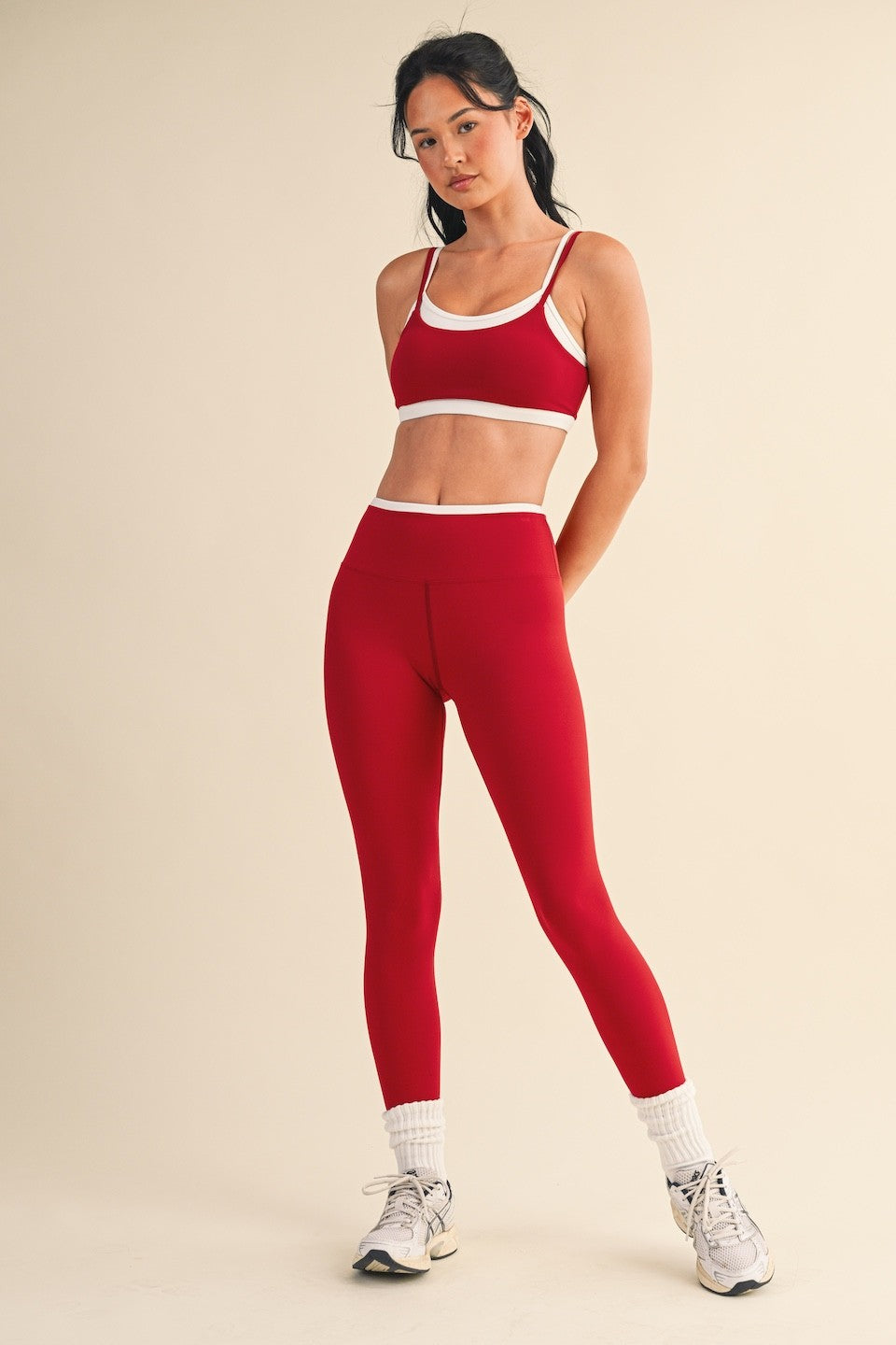 Layered Bra Top Cherry