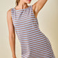 Deb Mocha and Blue Dress