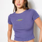 Paula navy tee