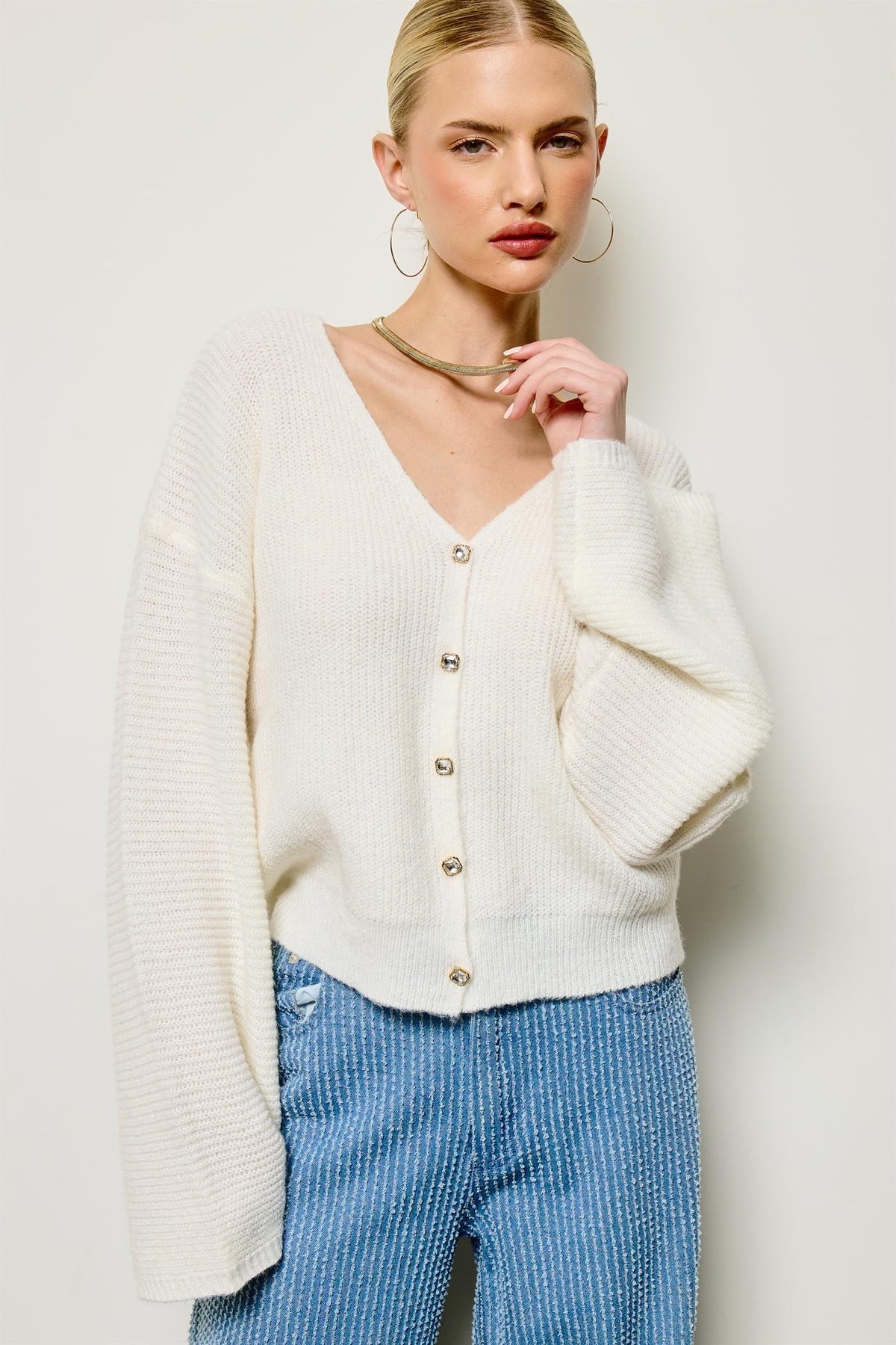 Maddy Ivory Cardigan
