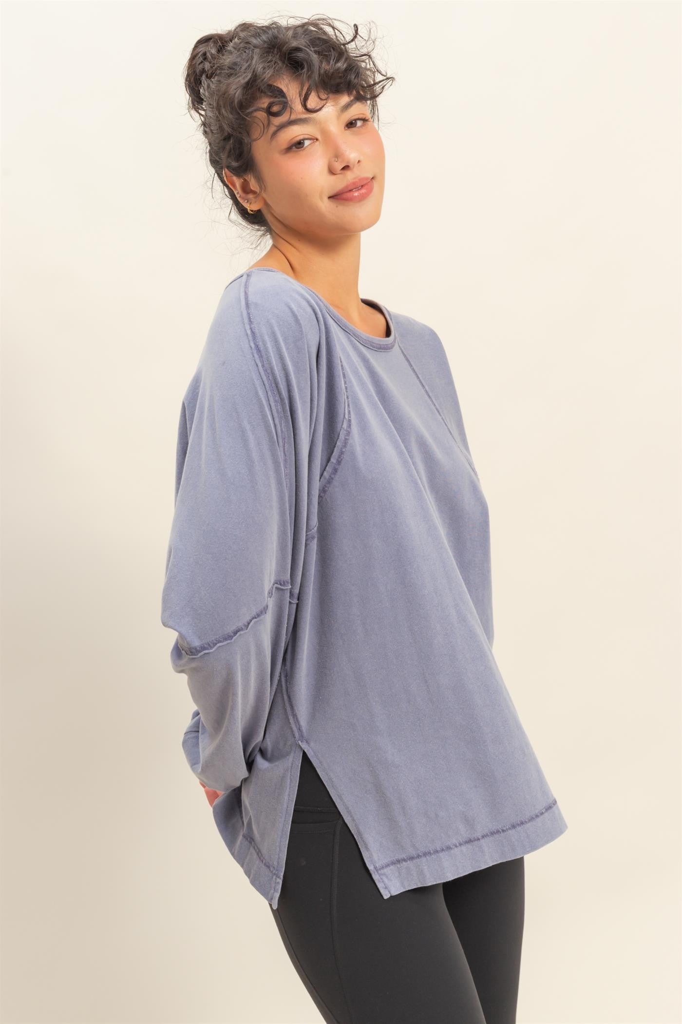 Hailey Long Sleeve Indigo