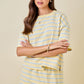 Dylan Striped Set Skirt Yellow
