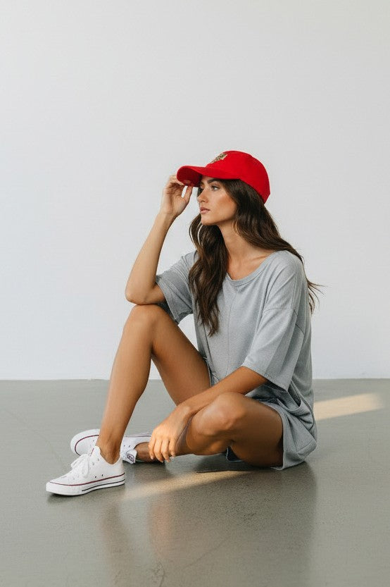 Becky Slate Oversized Romper